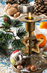 nuts and  Christmas toys
