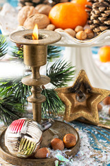 nuts and  Christmas toys