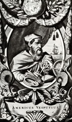 Fototapeta na wymiar Amerigo Vespucci, Italian explorer and cartographer