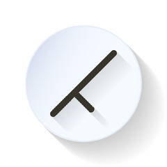 Police truncheon flat icon