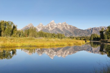 Naklejka premium Schwabacher's Landing in the Grand Tetons