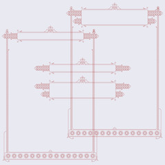 Vector decorative frame for business, envelope, invitations and