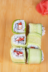 cucumber sushi rolls