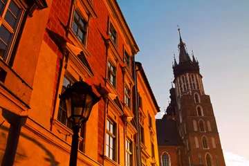 Foto auf Acrylglas Saint Mary Basilica in Krakow © pab_map