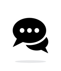 Fototapeta premium Dialogue icon on white background.