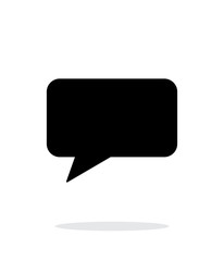Naklejka premium Rectangular bubble icon on white background.