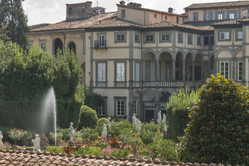 Fototapeta na wymiar Pfanner Palace garden, Lucca, Italy