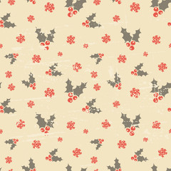 Seamless Vintage Christmas Background