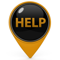 help pointer icon on white background