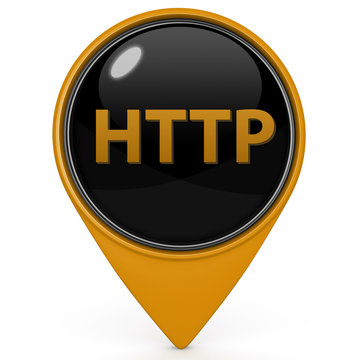 http pointer icon on white background