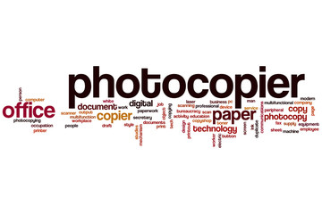 Photocopier word cloud