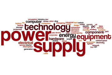 Power supply word cloud