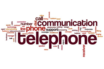 Telephone word cloud