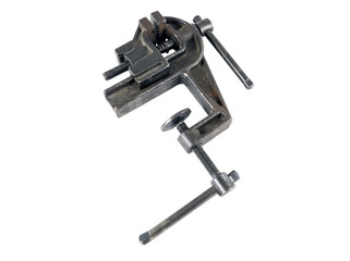 Vise tool isolated on white