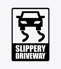 slippery driveway
