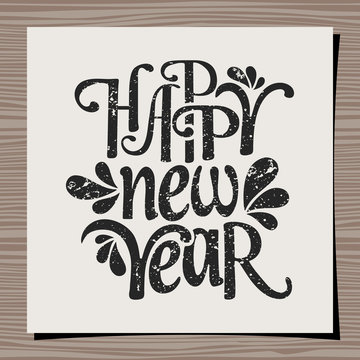 Happy New Year 2015 Greeting Card Template