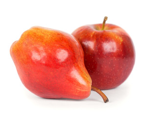Red  apple and pear