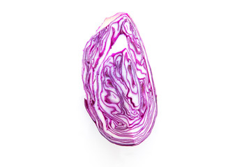 Fototapeta premium Rotkohl geschnitten