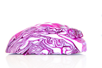 Fototapeta premium Rotkohl geschnitten