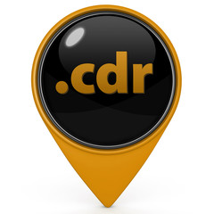 .cdr pointer icon on white background