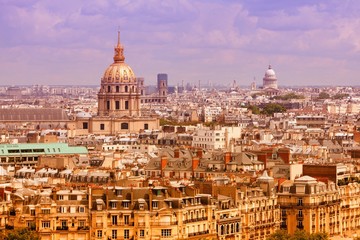 Fototapeta na wymiar Paris, France. Filtered color tone.