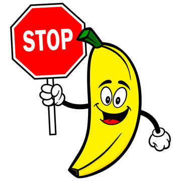 Banana with Stop Sign