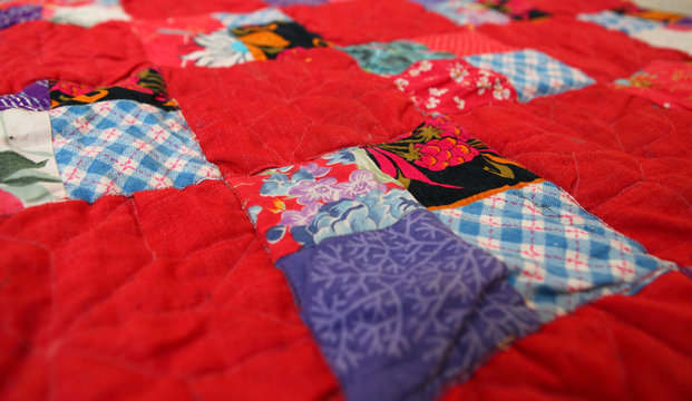 patchwork quilt from the country house interior