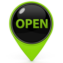 open pointer icon on white background