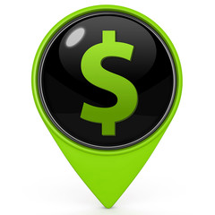 money pointer icon on white background