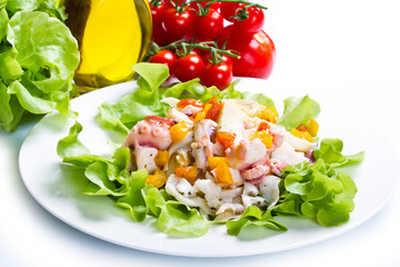 octopus salad with artichoke