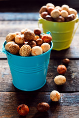 Snaks in the baskets