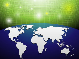 Fototapeta na wymiar digital globe background