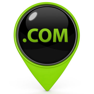 Com pointer icon on white background