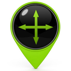 Obraz premium Arrow pointer icon on white background