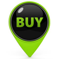 Buy pointer icon on white background