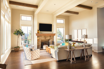 Furnished living Room in Luxury Home