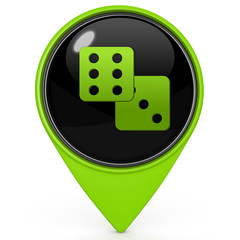 game pointer icon on white background