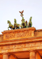 Fototapeta na wymiar Brandenburg gate in Berlin, Germany