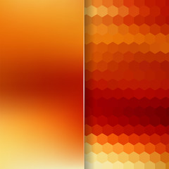 abstract background consisting of hexagons and matt glass