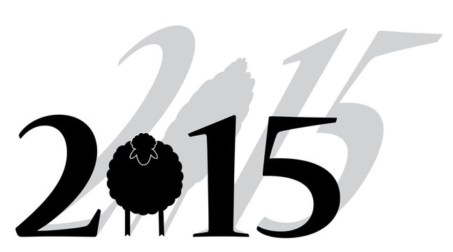 Happy new year 2015 sheep