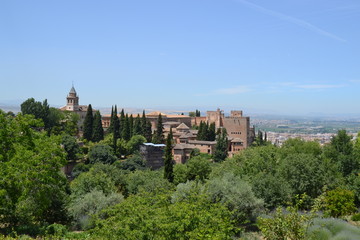Fototapeta na wymiar Alhambra view, Granada