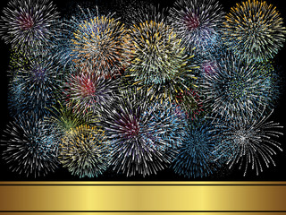 New Year - Fireworks (vector)