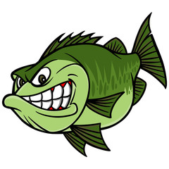 Bass Fishing Mascot