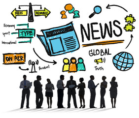 News Journalism Publication Update Media Advertisement Concept