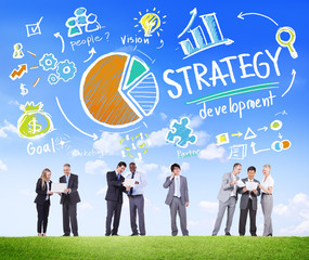 Strategy Development Goal Marketing Vision Planning Business Con