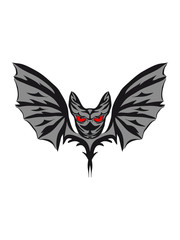 Abstract creepy bat