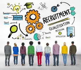 Ethnicity People Standing Recruitment Professional Concept