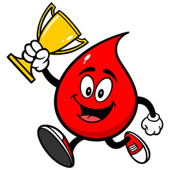 Blood Drop Running with Trophy