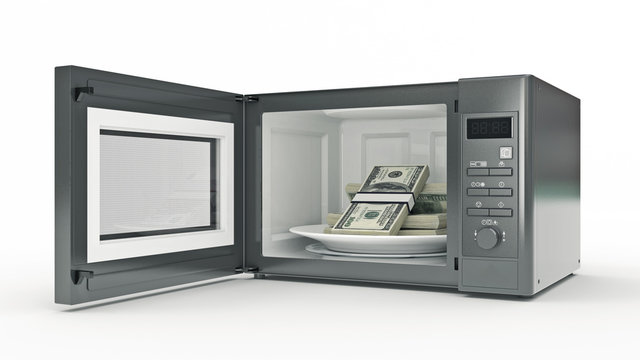 Microwave With Money