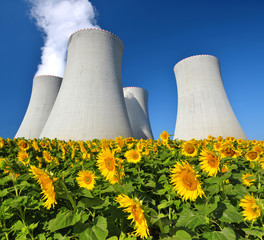 Nuclear power plant Temelin in Czech Republic Europe